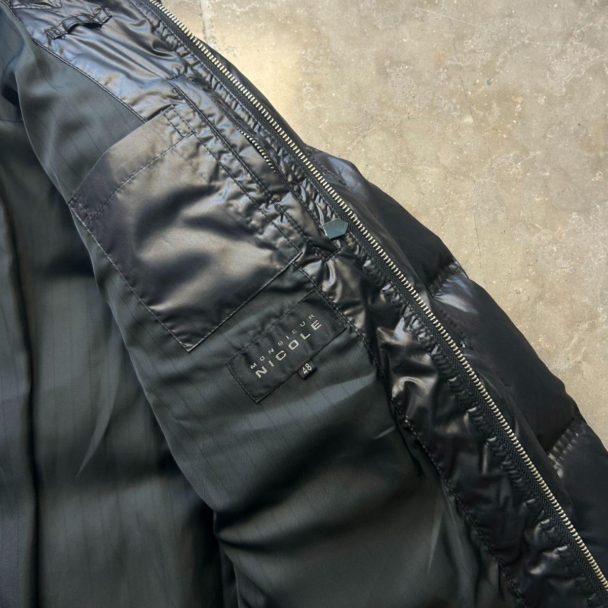 Vintage Japanese Fur Hood Puffer Jacket L