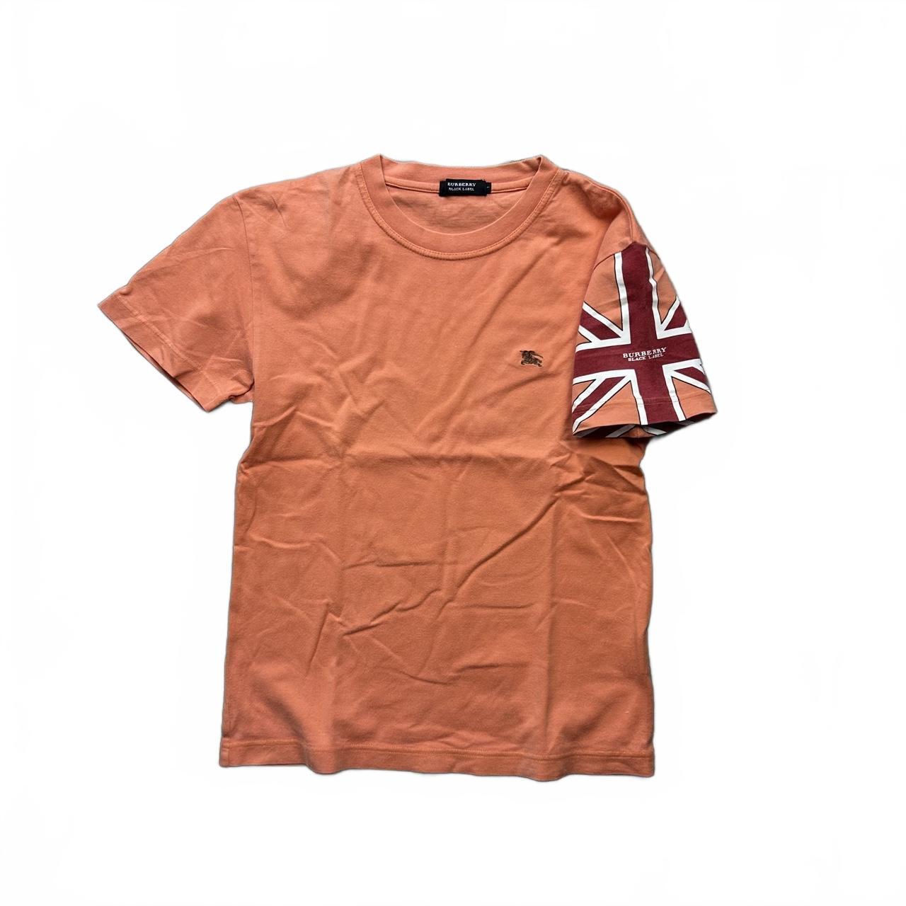 Burberry Black Label Union Jack Short Sleeve T Shirt XS
