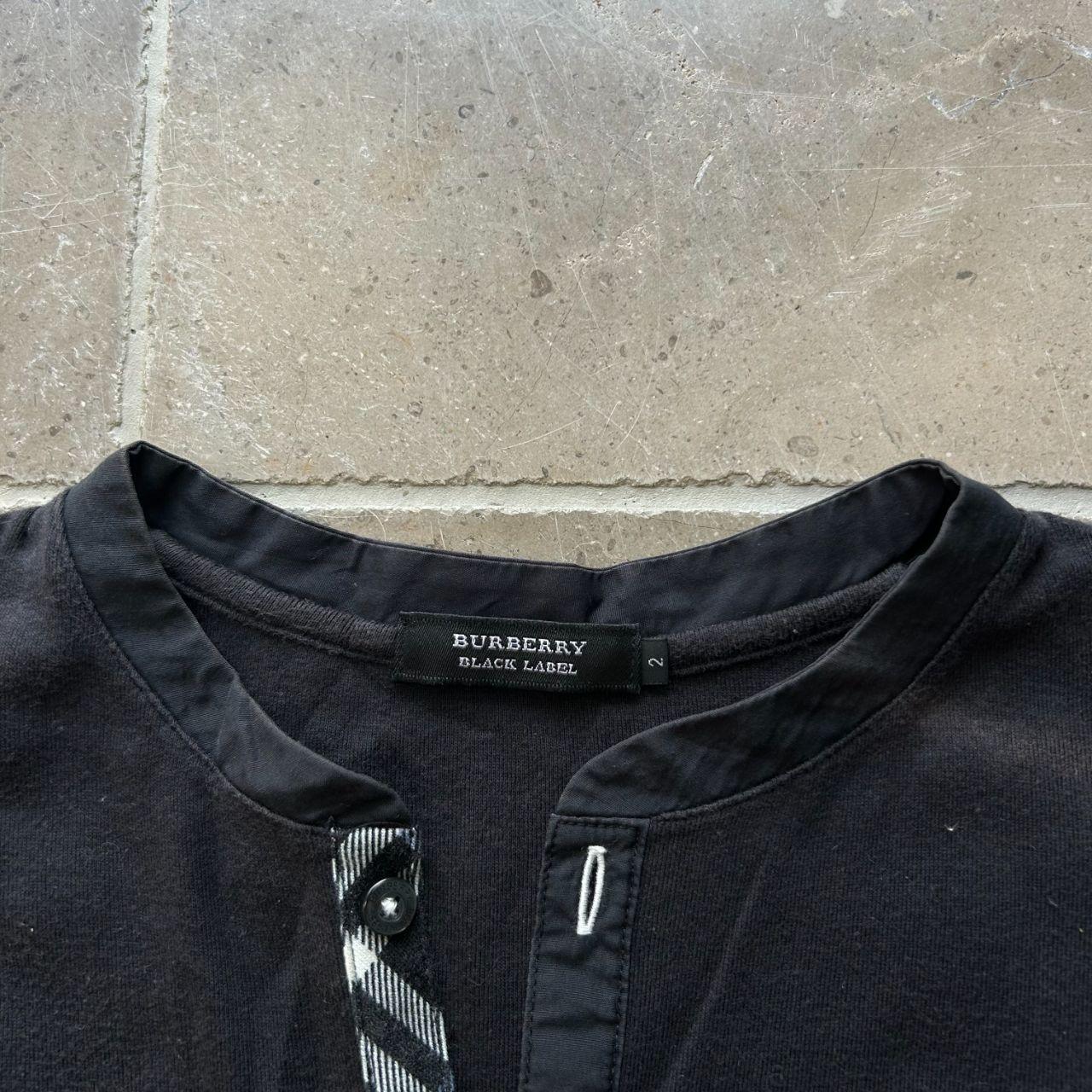 Burberry Black Label Nova Check Henley T Shirt S