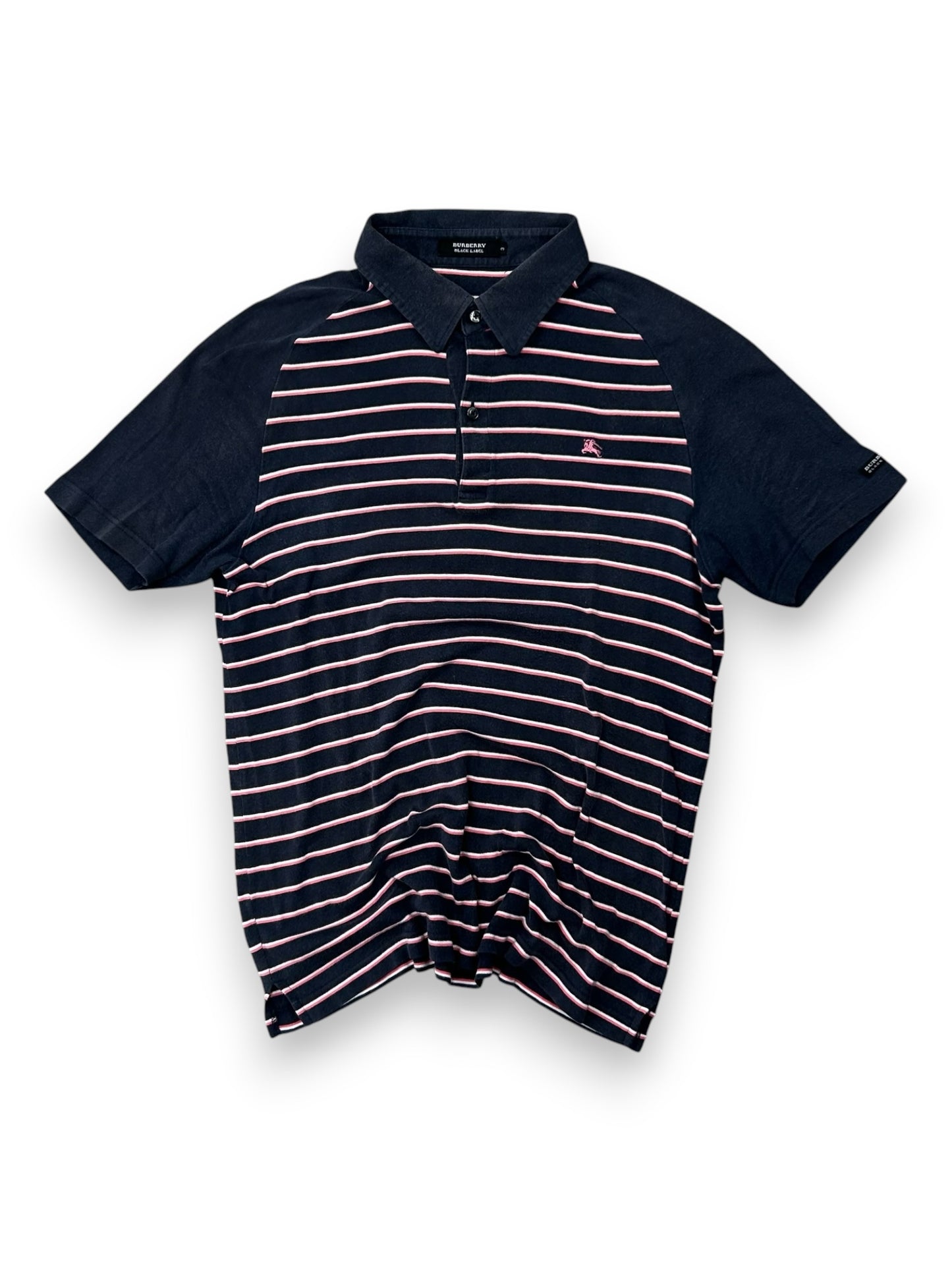 Burberry Black Label Striped Polo Shirt M