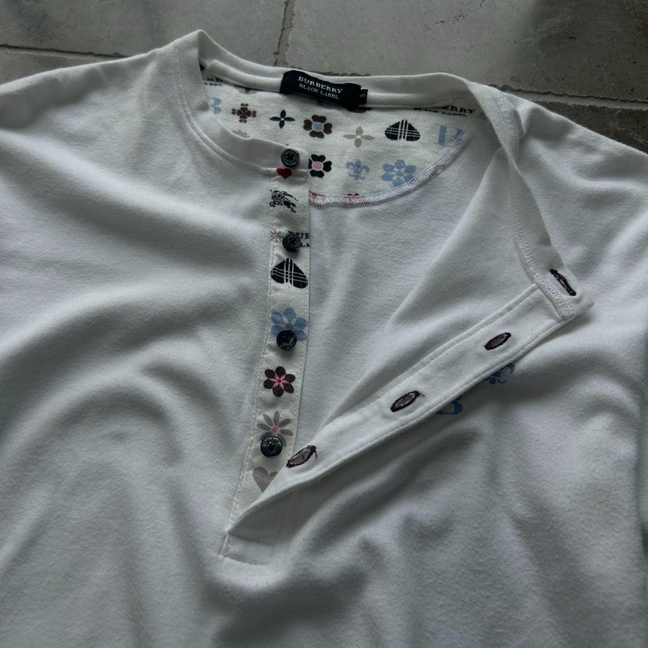Burberry Black Label Long Sleeve Henley T Shirt S
