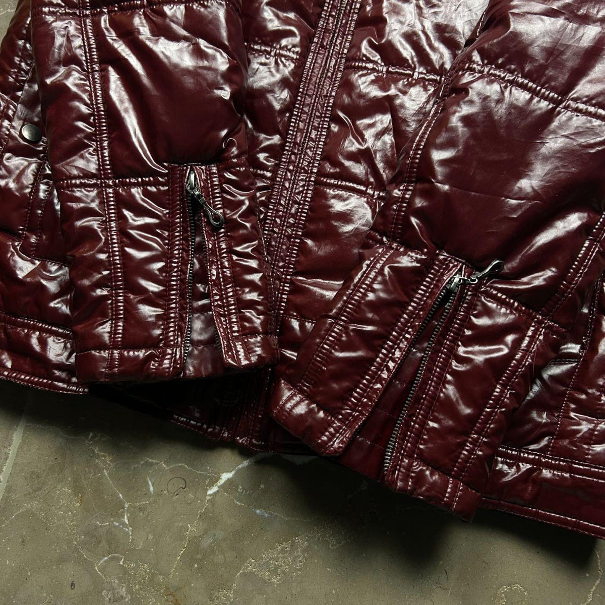 Vintage Japanese Fur Hood Puffer Jacket L