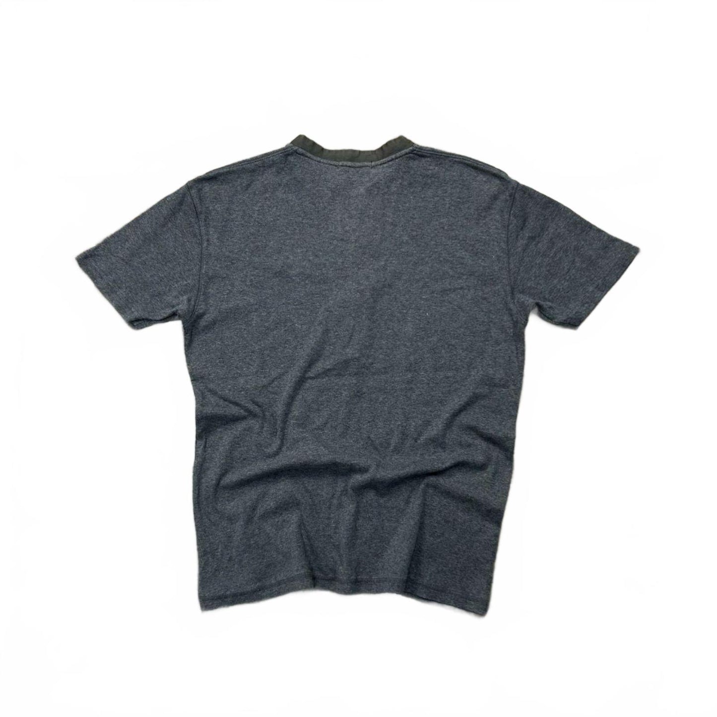 Burberry Black Label Nova Check Ribbed Henley T Shirt M