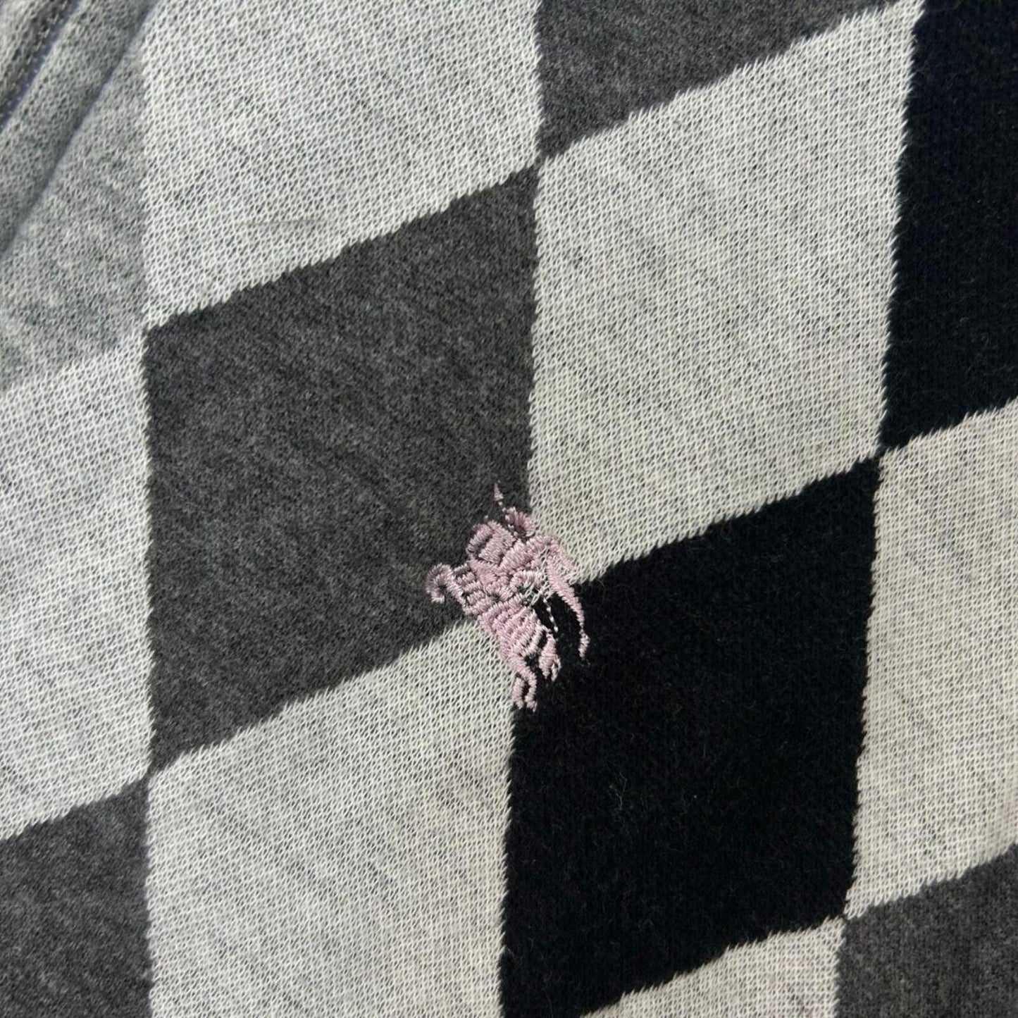 Burberry Black Label Diamond Knit Zip Up Jumper S