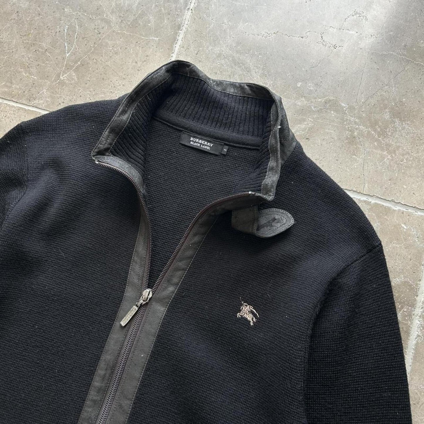 Burberry Black Label Knit Zip Up Jumper S