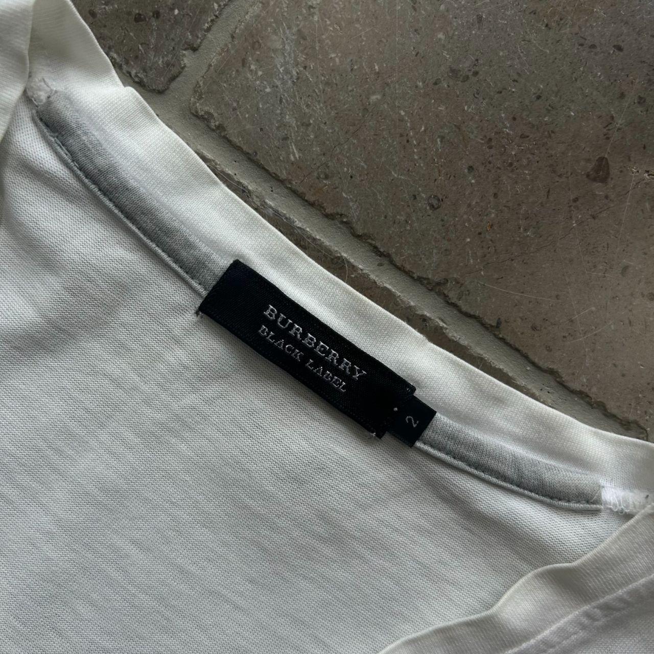 Burberry Black Label Nova Check Long Sleeve V-Neck T Shirt S