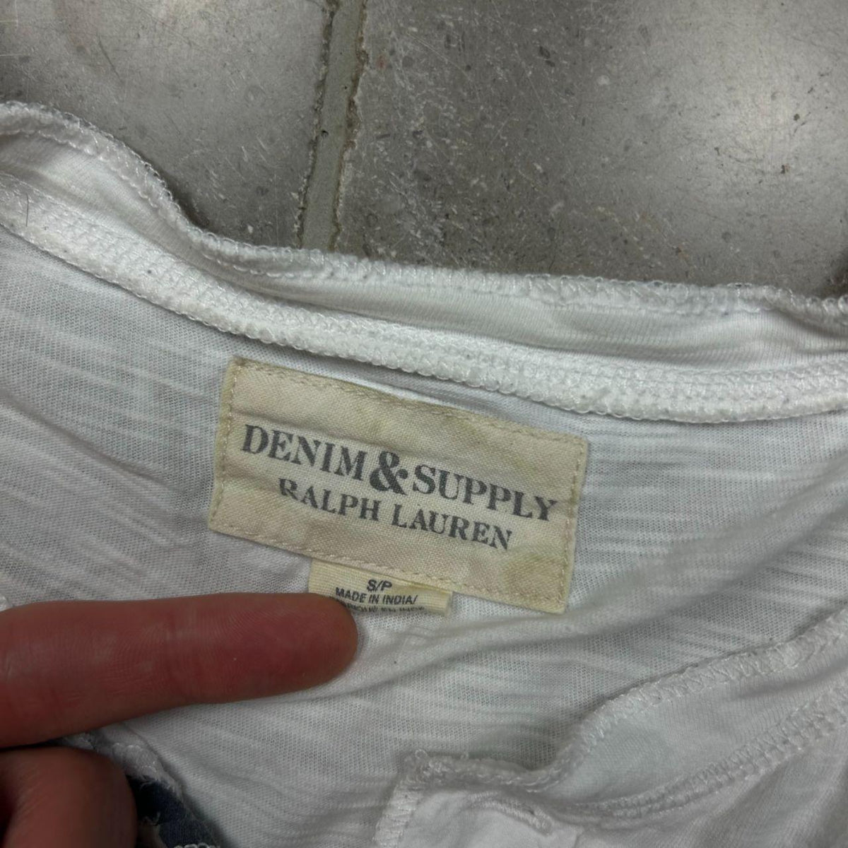 Ralph Lauren Denim and Supply USA Henley T Shirt S