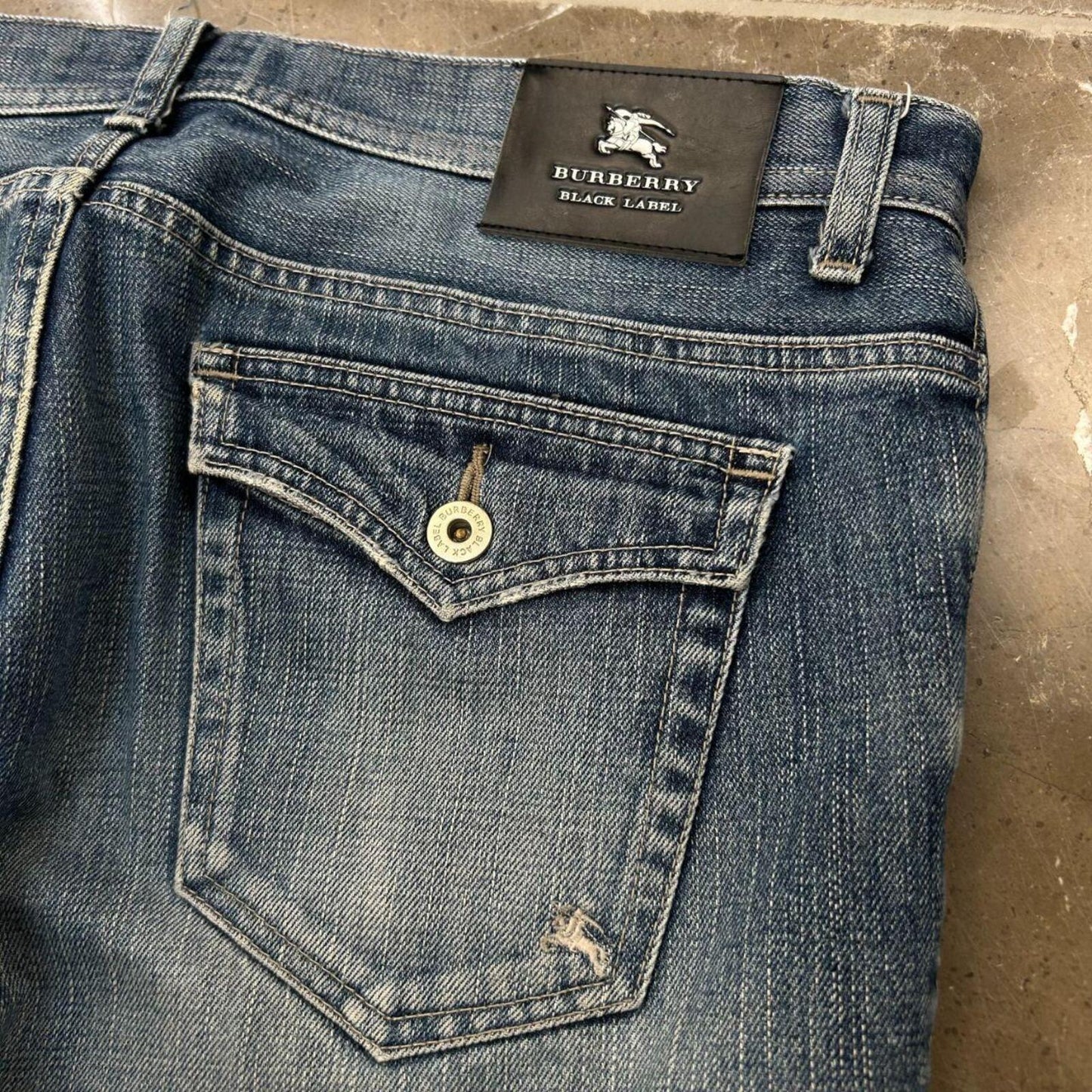 Vintage Burberry Black Label Relaxed Straight Jeans W34 L29