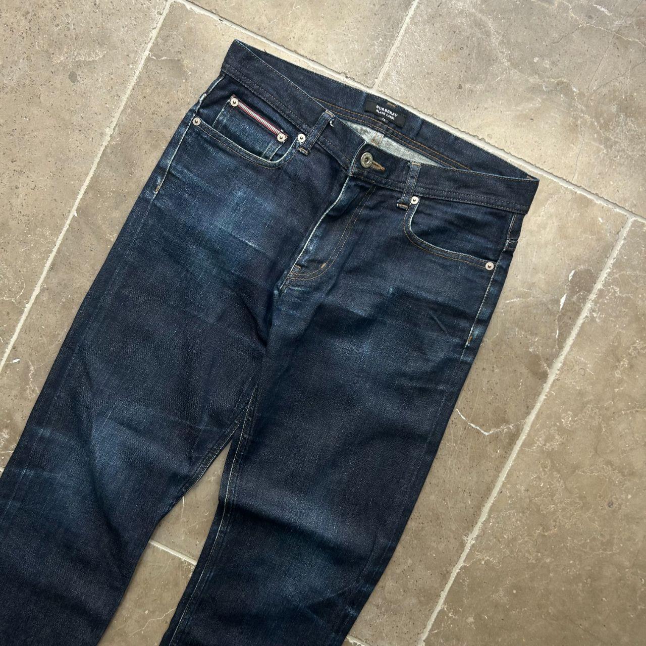 Vintage Burberry Black Label Slim Raw Denim Jeans W30 L29