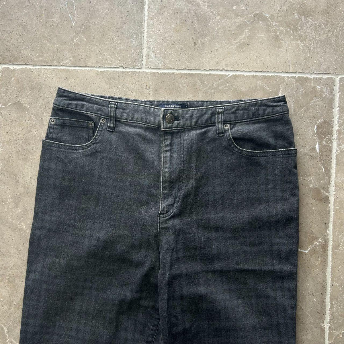 Vintage Burberry London Shadow Check Jeans W30 L28