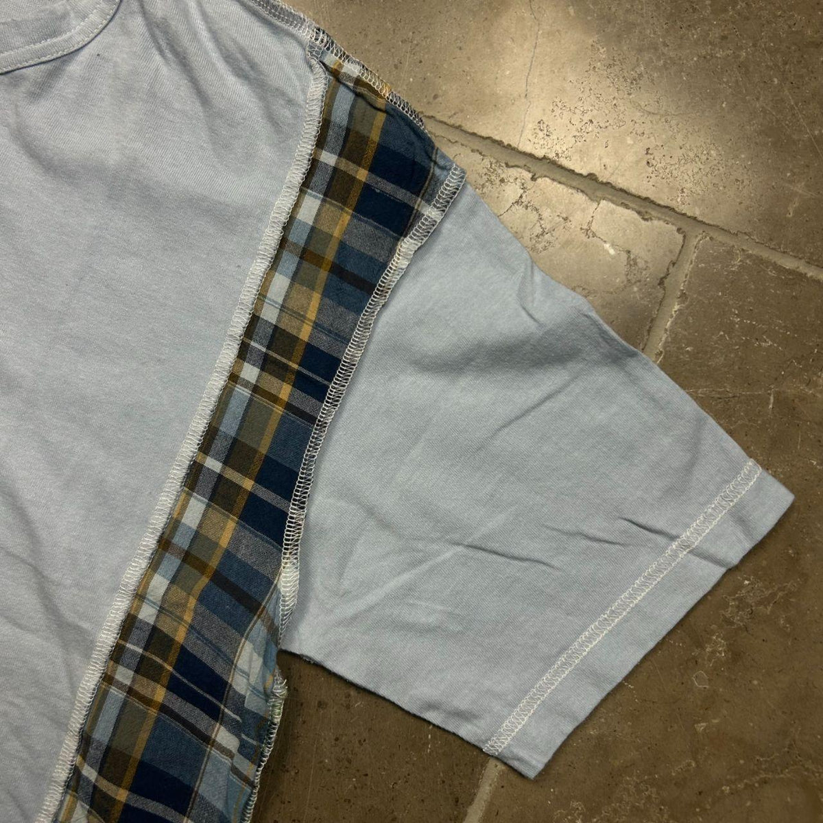 Comme Des Garcons Homme Plaid Pannel T-Shirt S