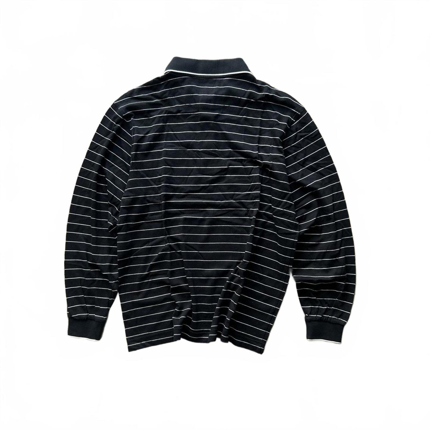 Burberry Golf Striped Long Sleeve Polo Shirt S