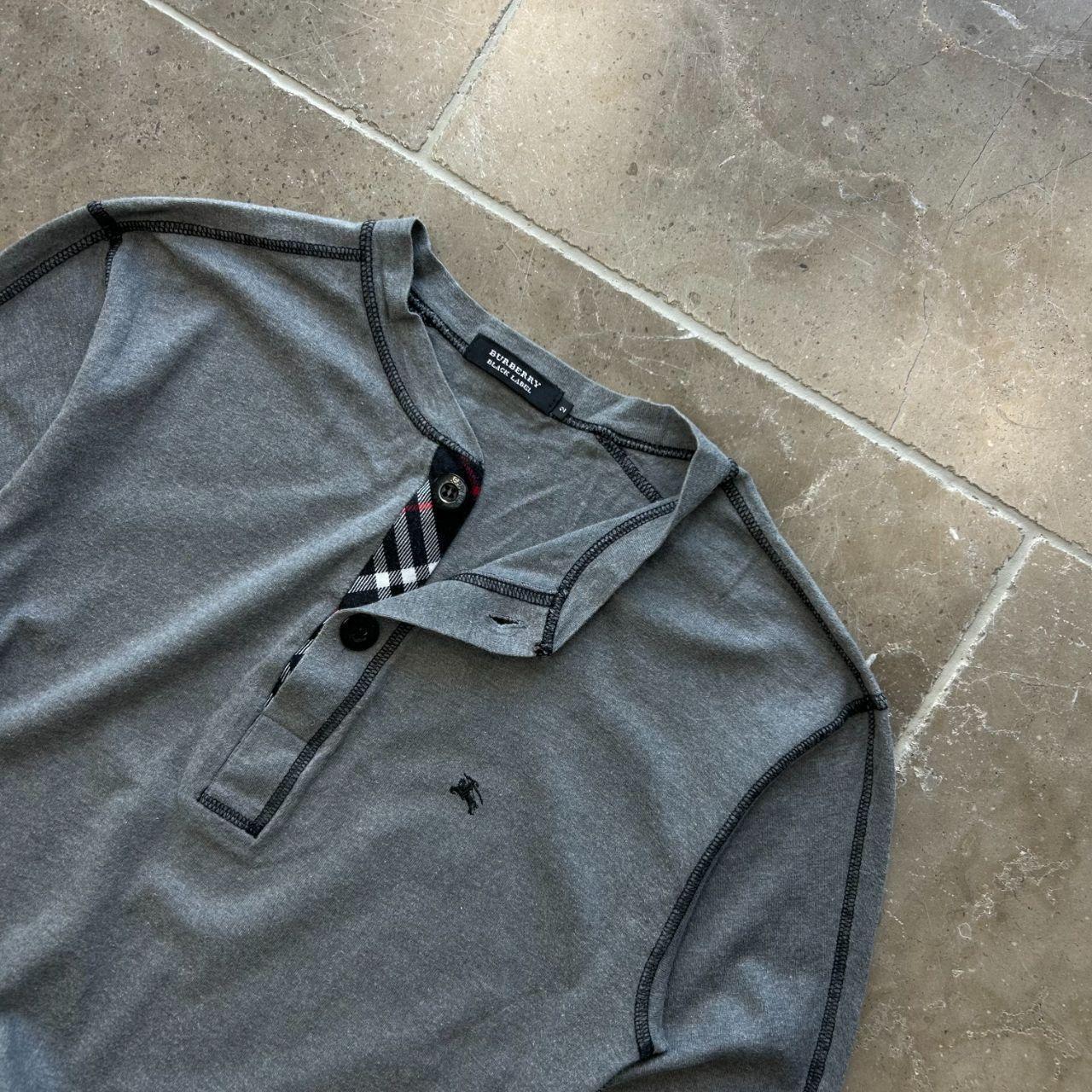 Burberry Black Label Nova Check Henley T Shirt S