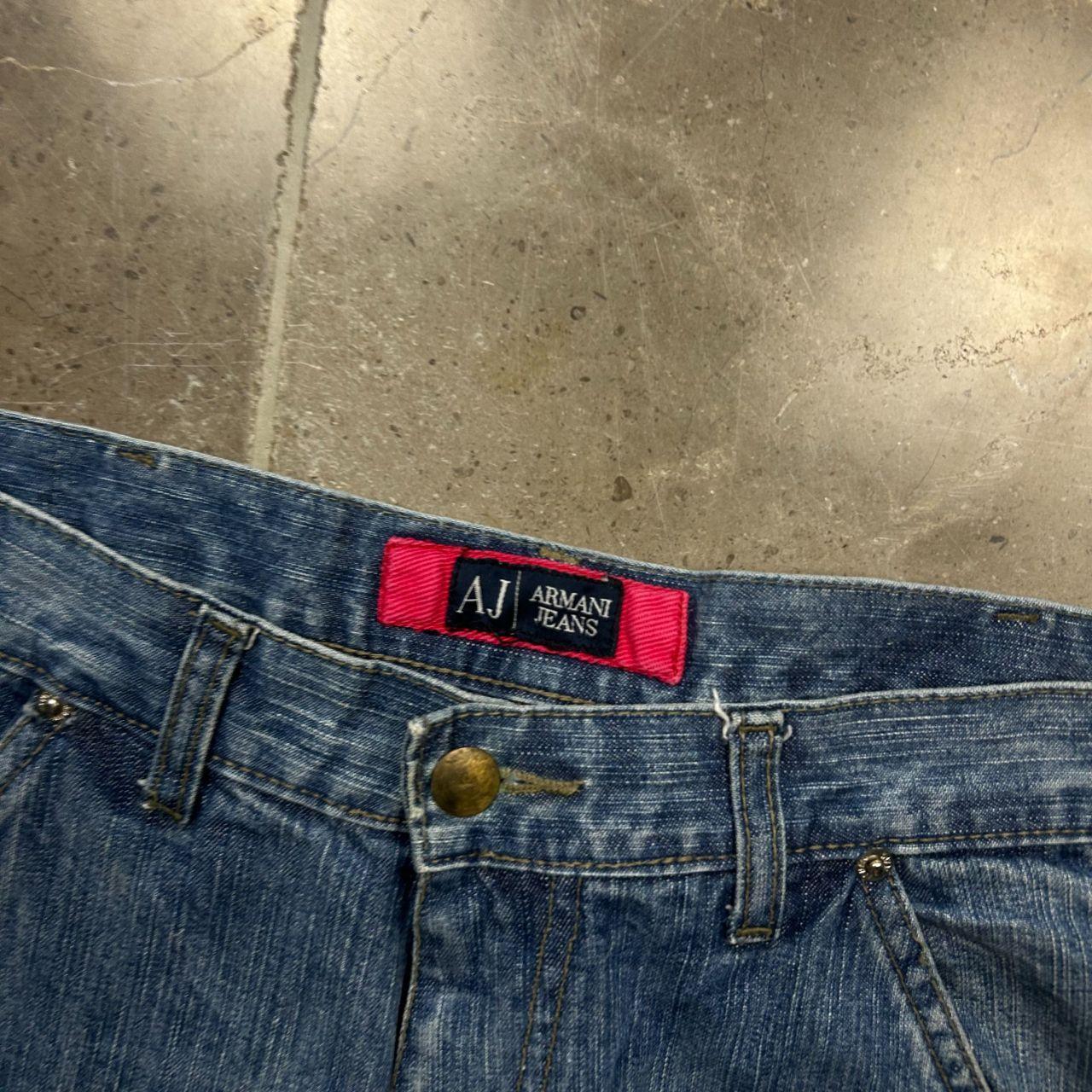 Vintage Armani Jeans Relaxed Straight Buckle Back Jeans W30 L33