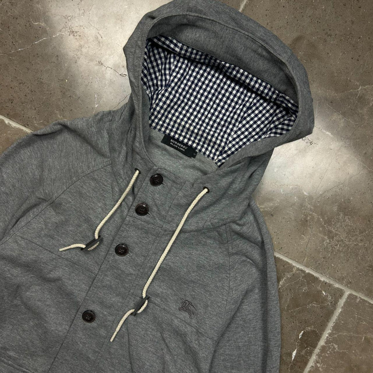 Burberry Black Label Button Up Hoodie Jacket 2