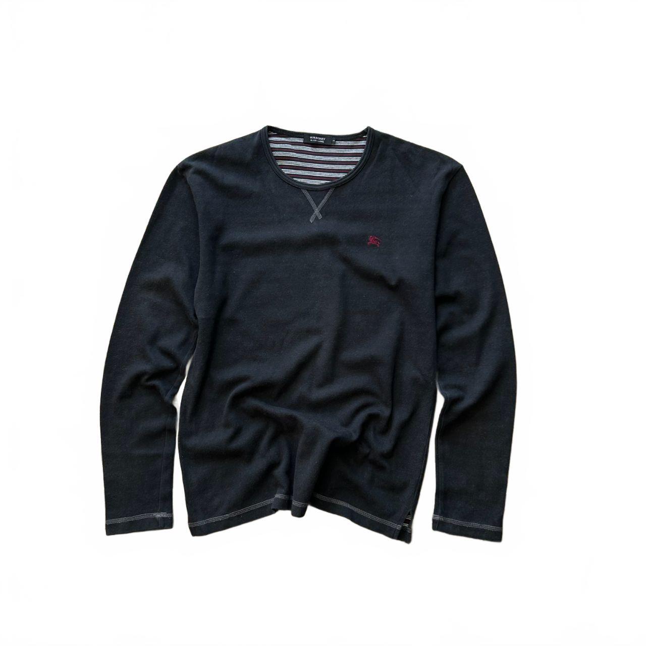 Burberry Black Label Crew Neck Long Sleeve T Shirt M
