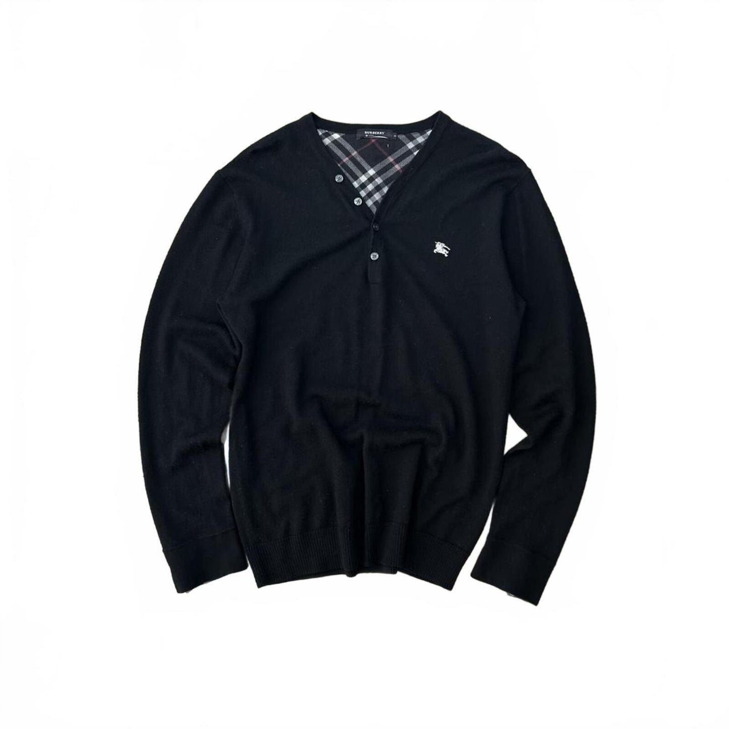 Burberry Black Label Henley Knit Jumper M