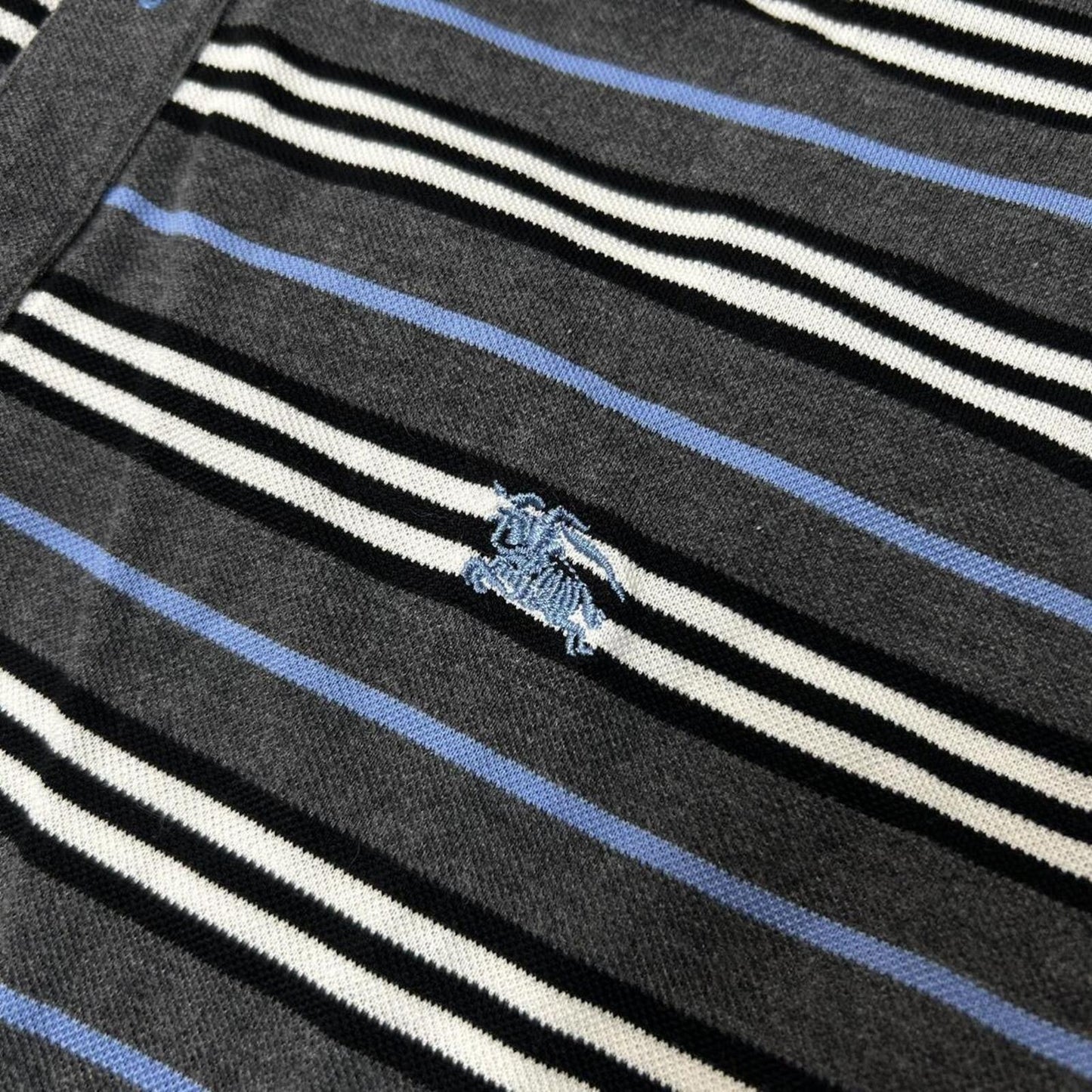 Burberry Black Label Striped Polo Shirt S