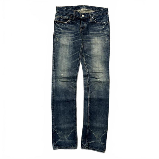 Hysteric Glamour Skinny Studded Ripped Denim Jeans W30 L32