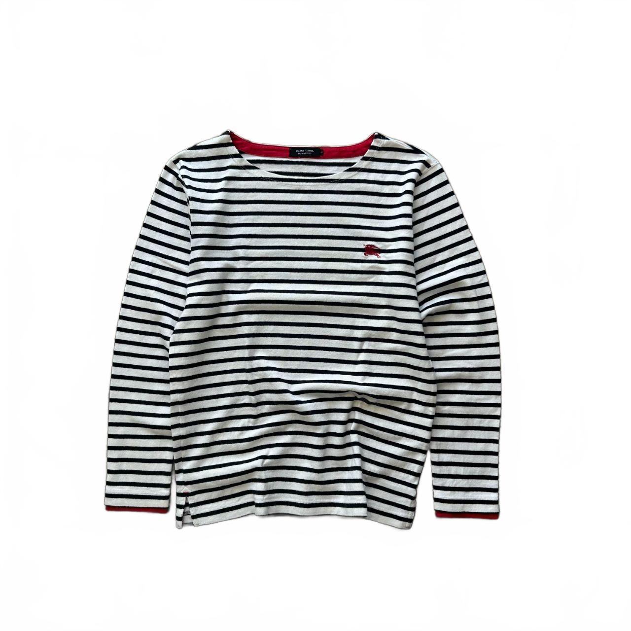 Burberry Black Label Striped Long Sleeve T Shirt S