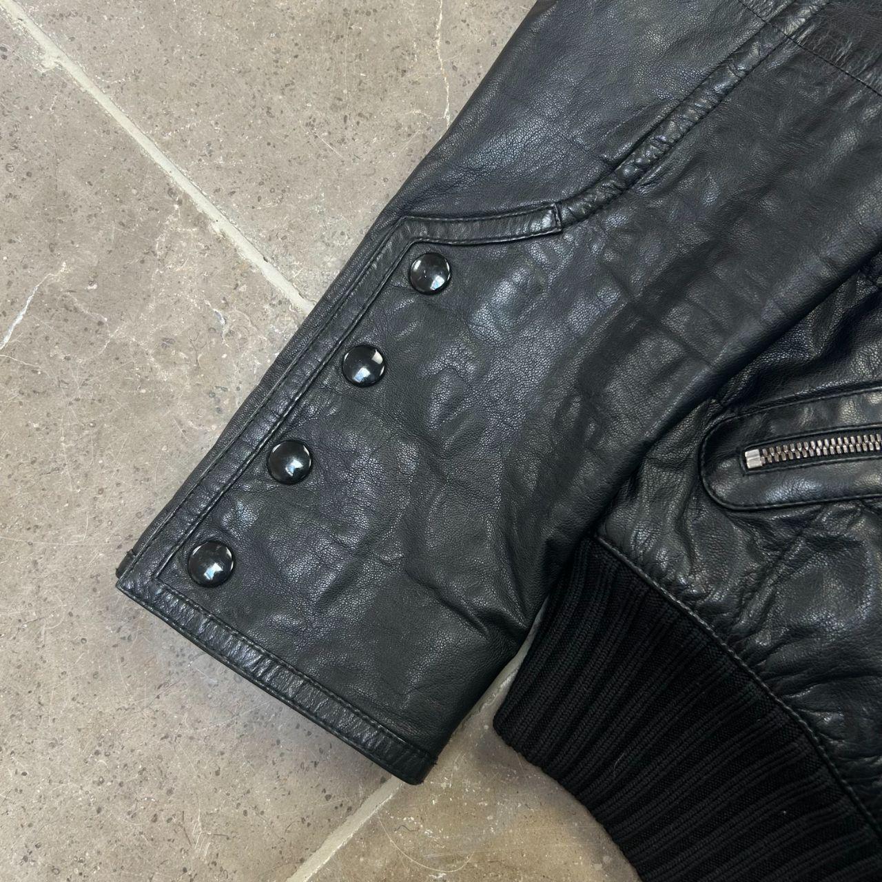2000s Gucci Black Quilted Leather Jacket M