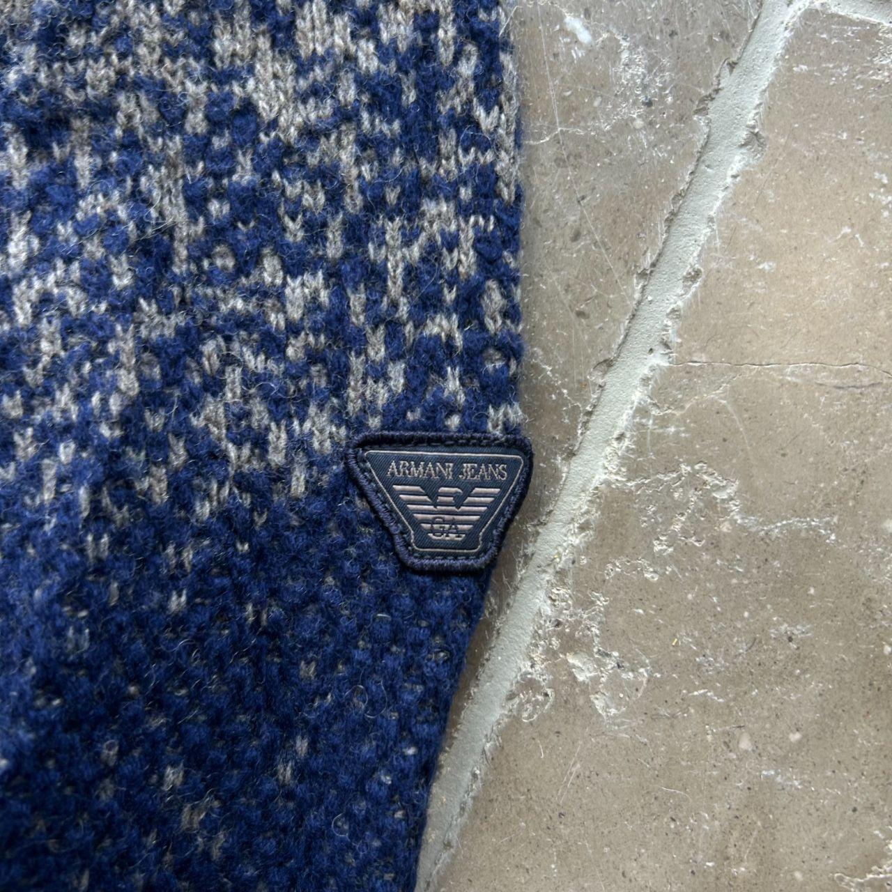 Vintage Armani Jeans Gradient Knit Jumper M