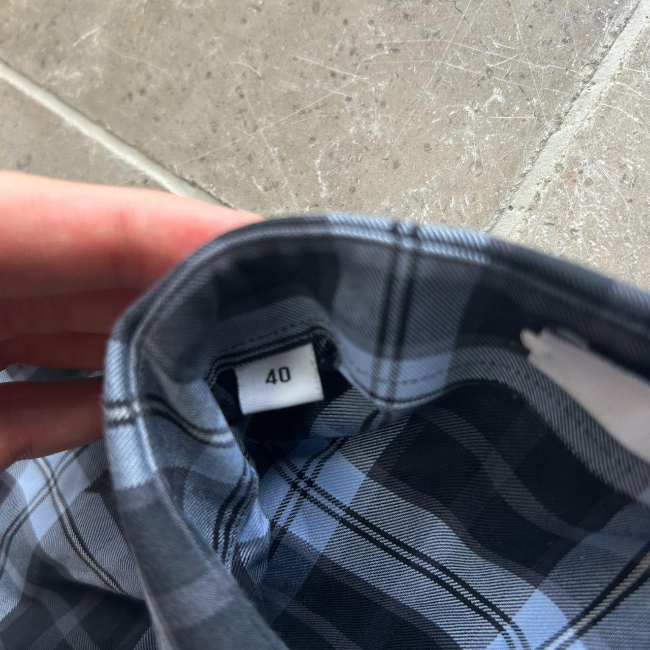 Givenchy Plaid Star Long Sleeve Shirt Size 40 / S