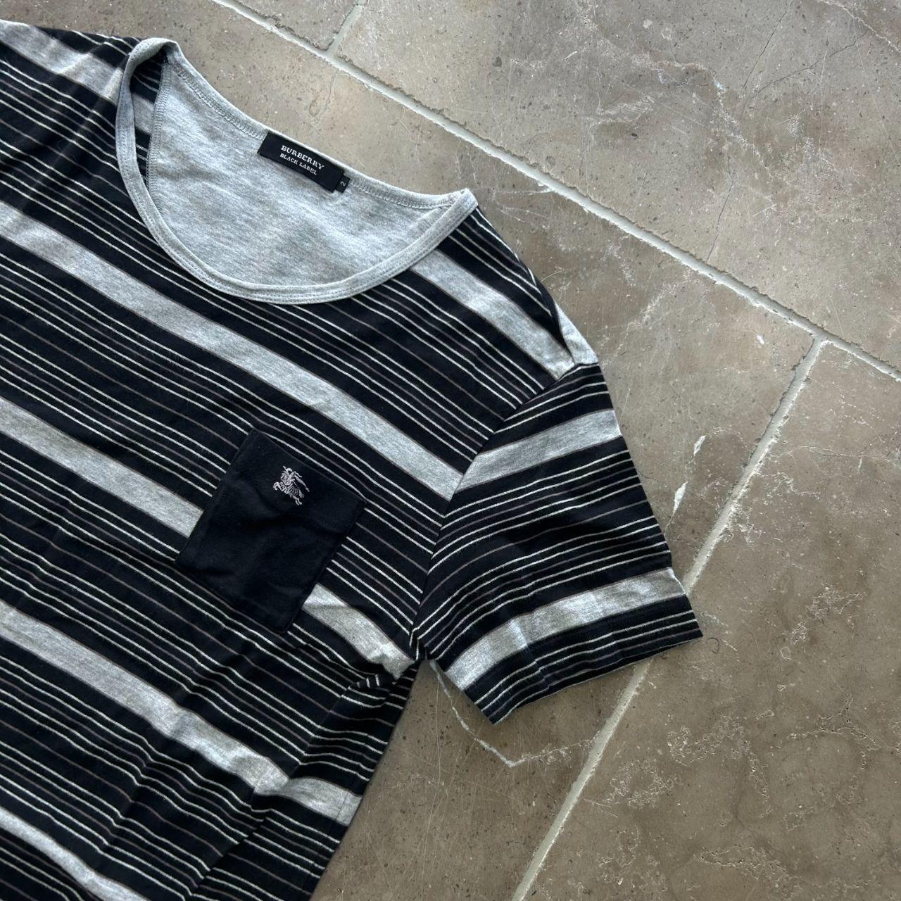 Burberry Black Label Striped Pocket T Shirt S