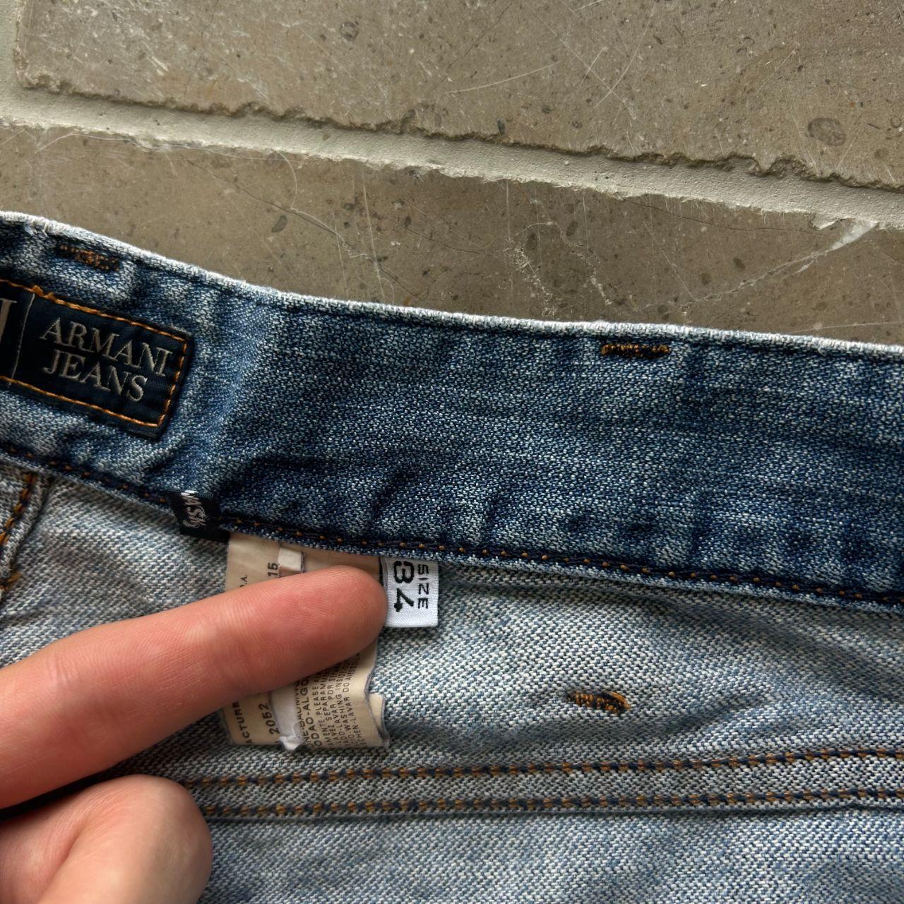 Vintage Armani Jeans Straight Leg Embroidered Jeans W32 L33