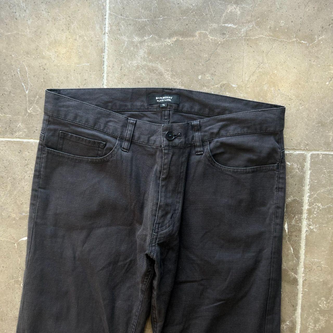 Vintage Burberry Black Label Shadow Check Jeans W30 L28
