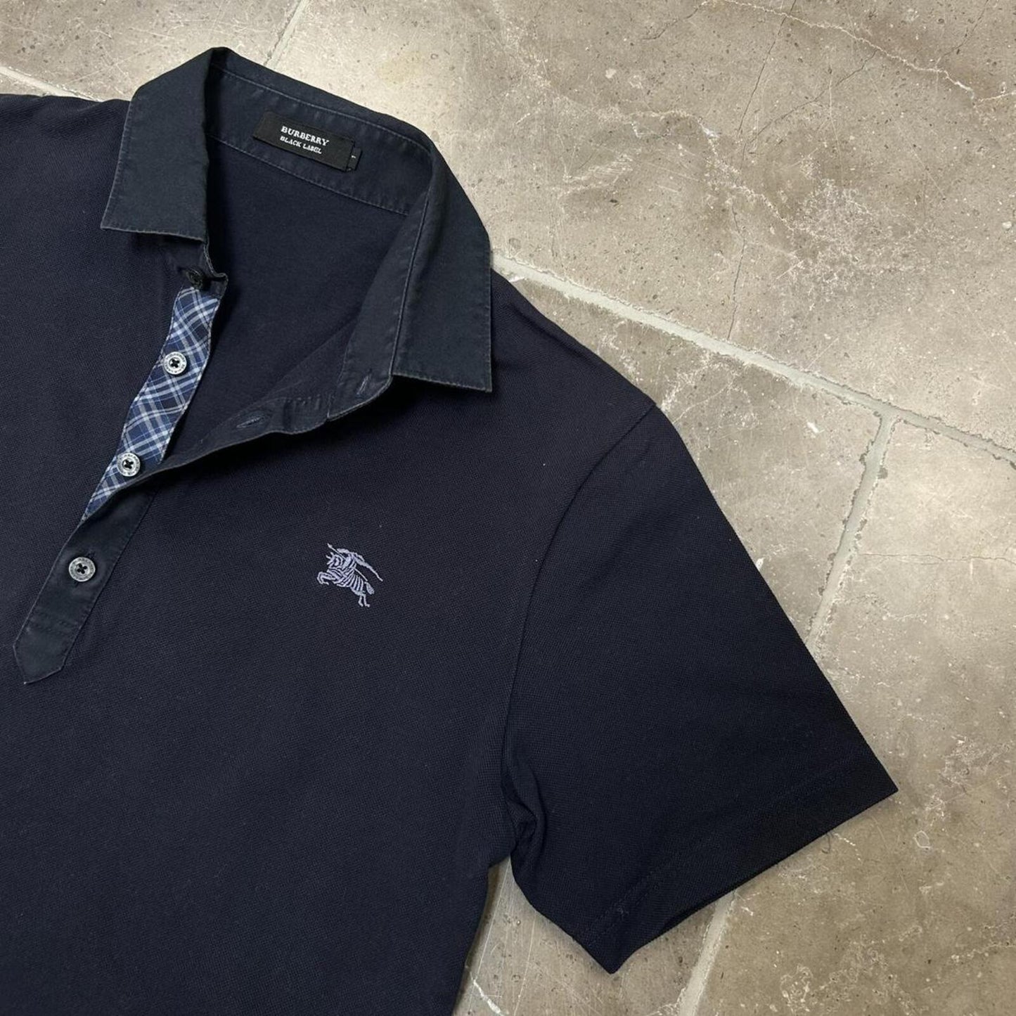 Burberry Black Label Nova Check Polo Shirt S