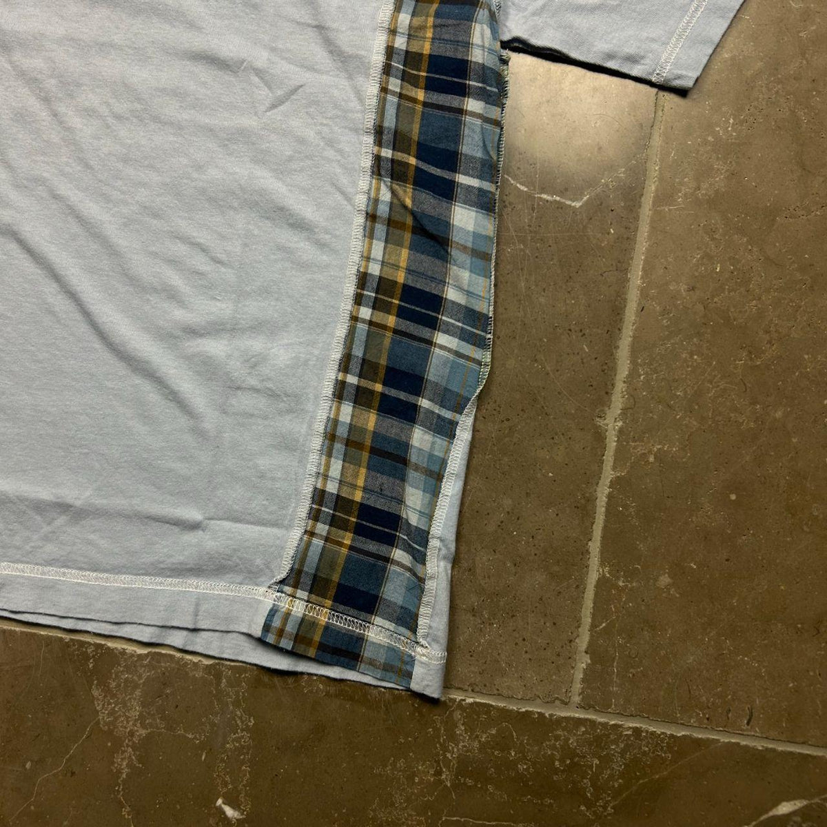 Comme Des Garcons Homme Plaid Pannel T-Shirt S
