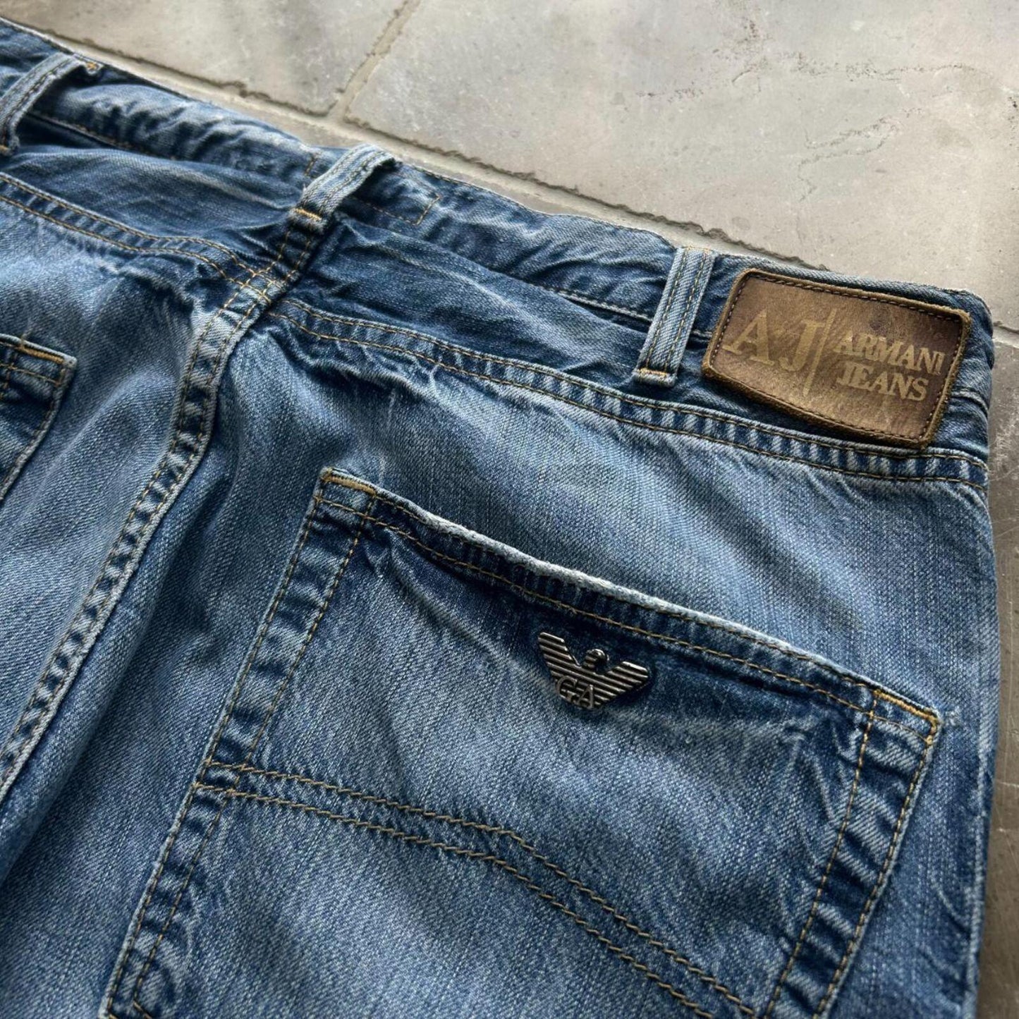 Vintage Armani Jeans Relaxed Straight Jeans W32 L32