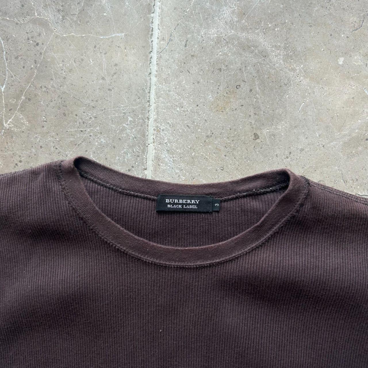 Burberry Black Label Ribbed Henley Pocket T Shirt M
