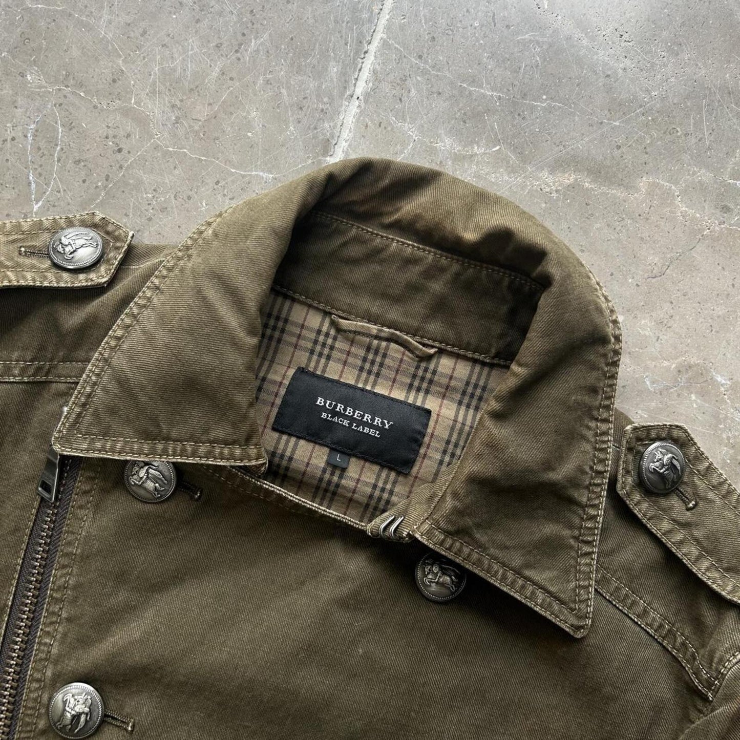 Burberry Black Label Military Napoleon Jacket L