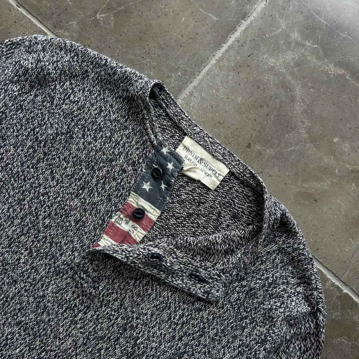Ralph Lauren Denim and Supply USA Henley Knit Jumper XS