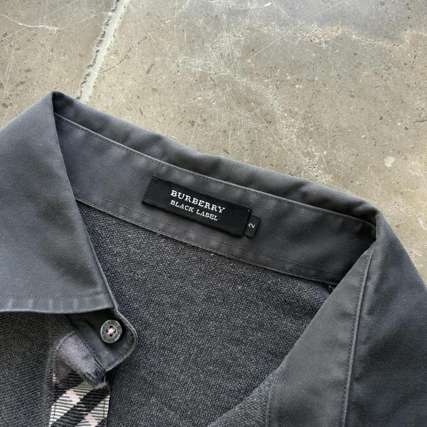 Burberry Black Label Nova Check Polo Shirt S