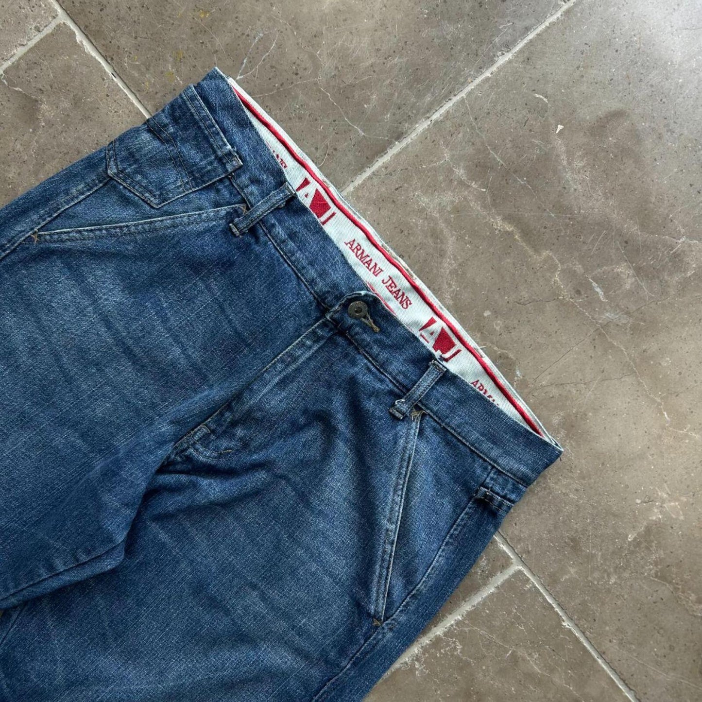 Vintage Armani Jeans Relaxed Bootcut / Flare Jeans W34 L34