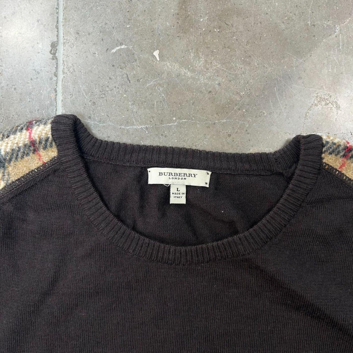 Burberry London Nova Check Knit Jumper L
