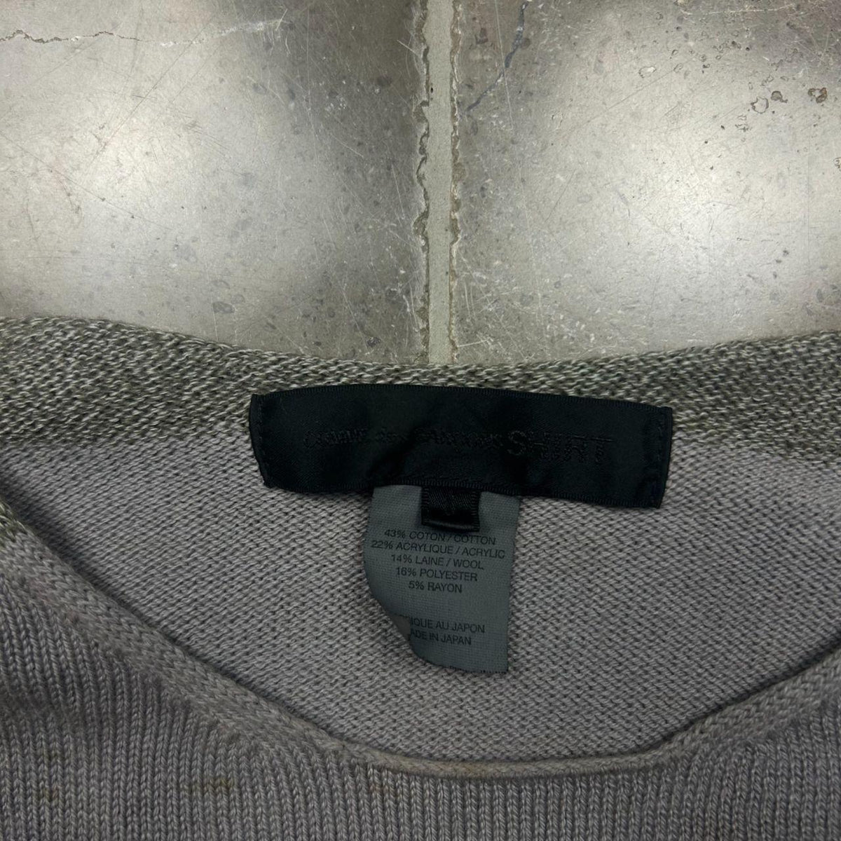 Vintage Comme Des Garcons SHIRT Striped Knit Jumper S