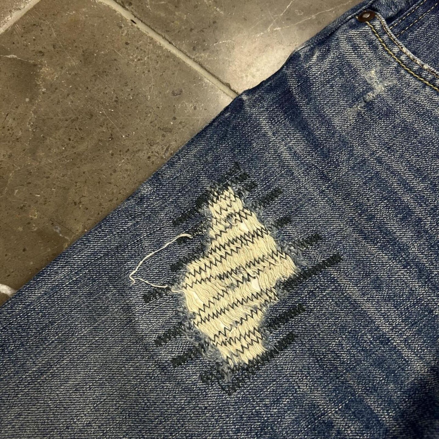 Vintage Japan Style Flared Faded Jeans W29 L30