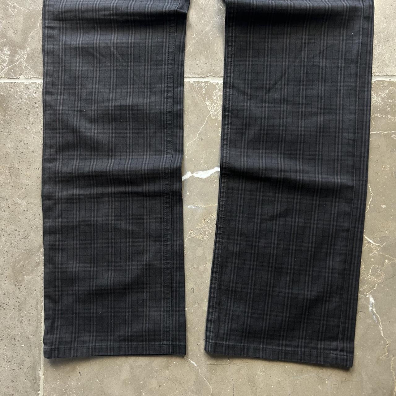 Vintage Burberry Black Label Shadow Check Jeans W30 L30