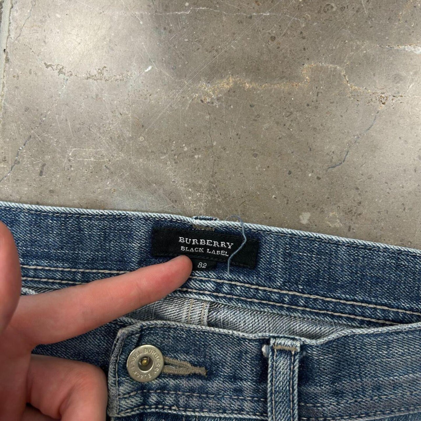 Vintage Burberry Black Label Relaxed Straight Jeans W34 L29