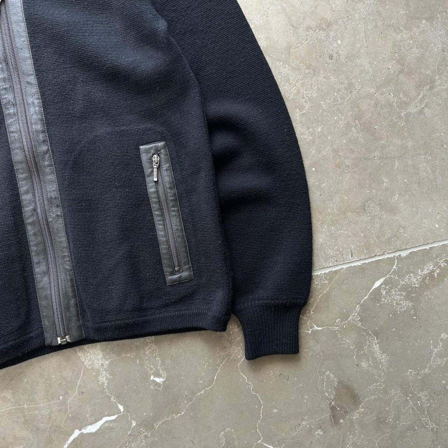 Burberry Black Label Knit Zip Up Jumper S