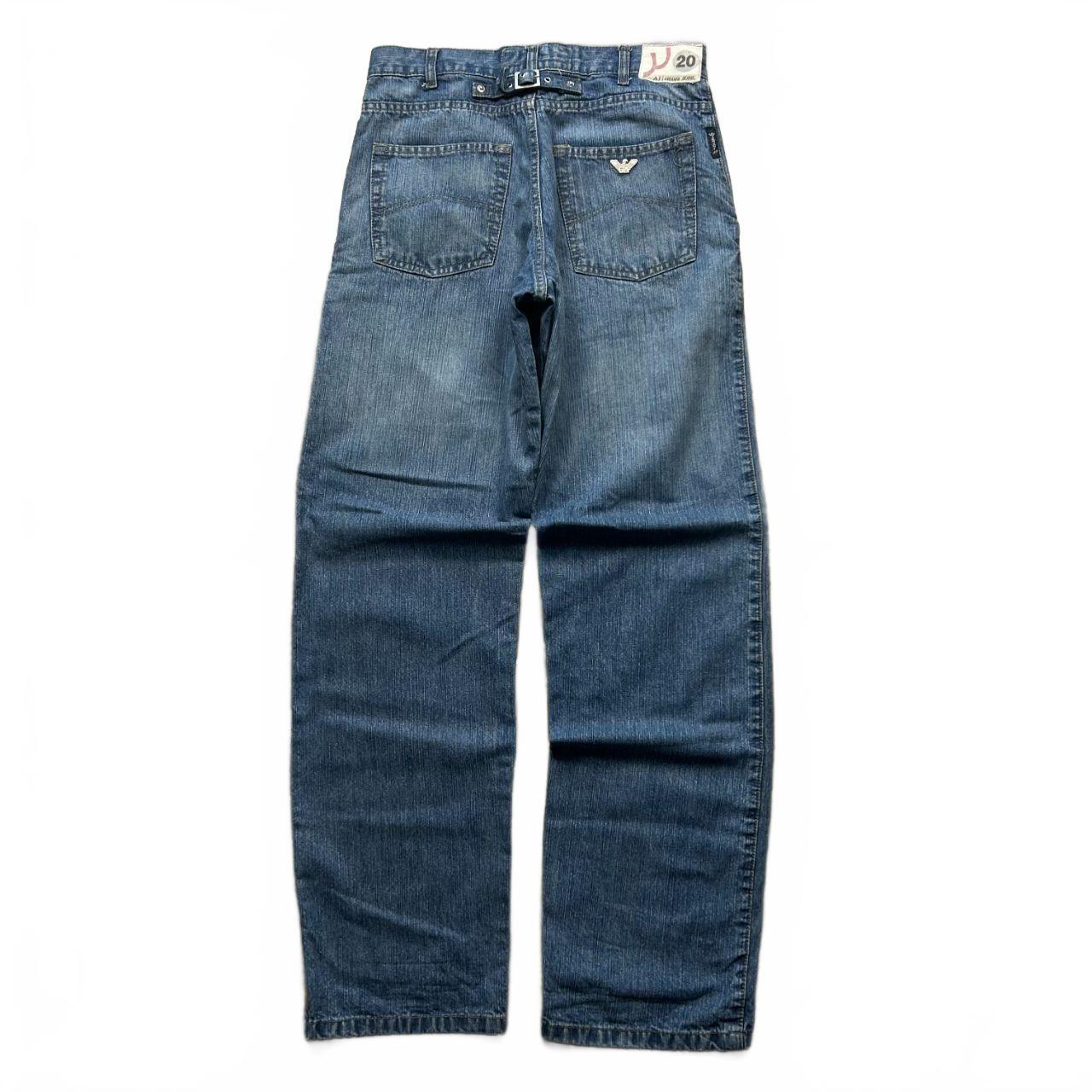 Vintage Armani Jeans Relaxed Straight Buckle Back Jeans W30 L33