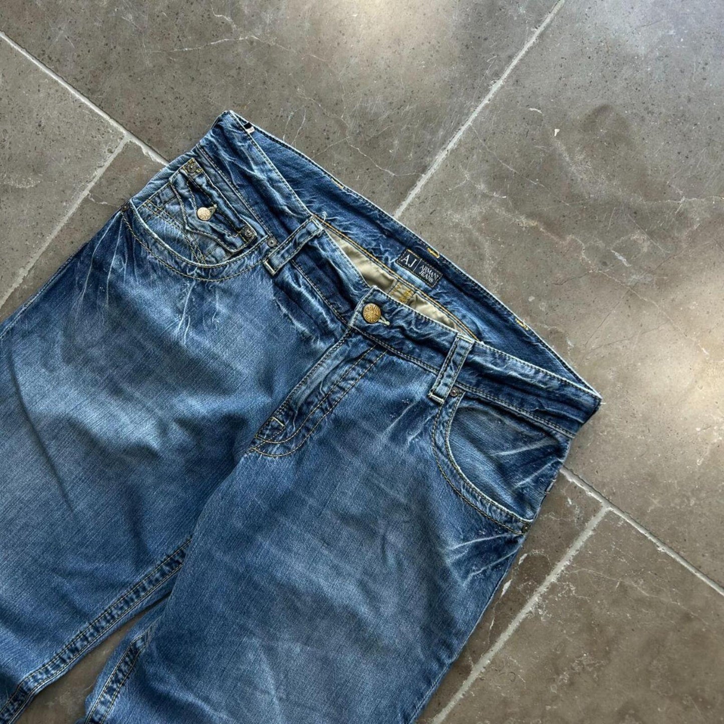 Vintage Armani Jeans Baggy Fit Jeans W36 L31