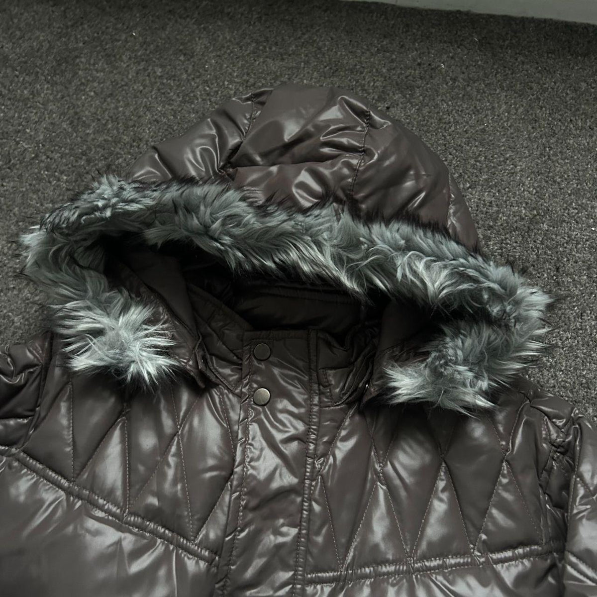 Japanese Fur Hood Puffer Jacket M