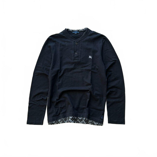Burberry Blue Label Long Sleeve Henley T Shirt S