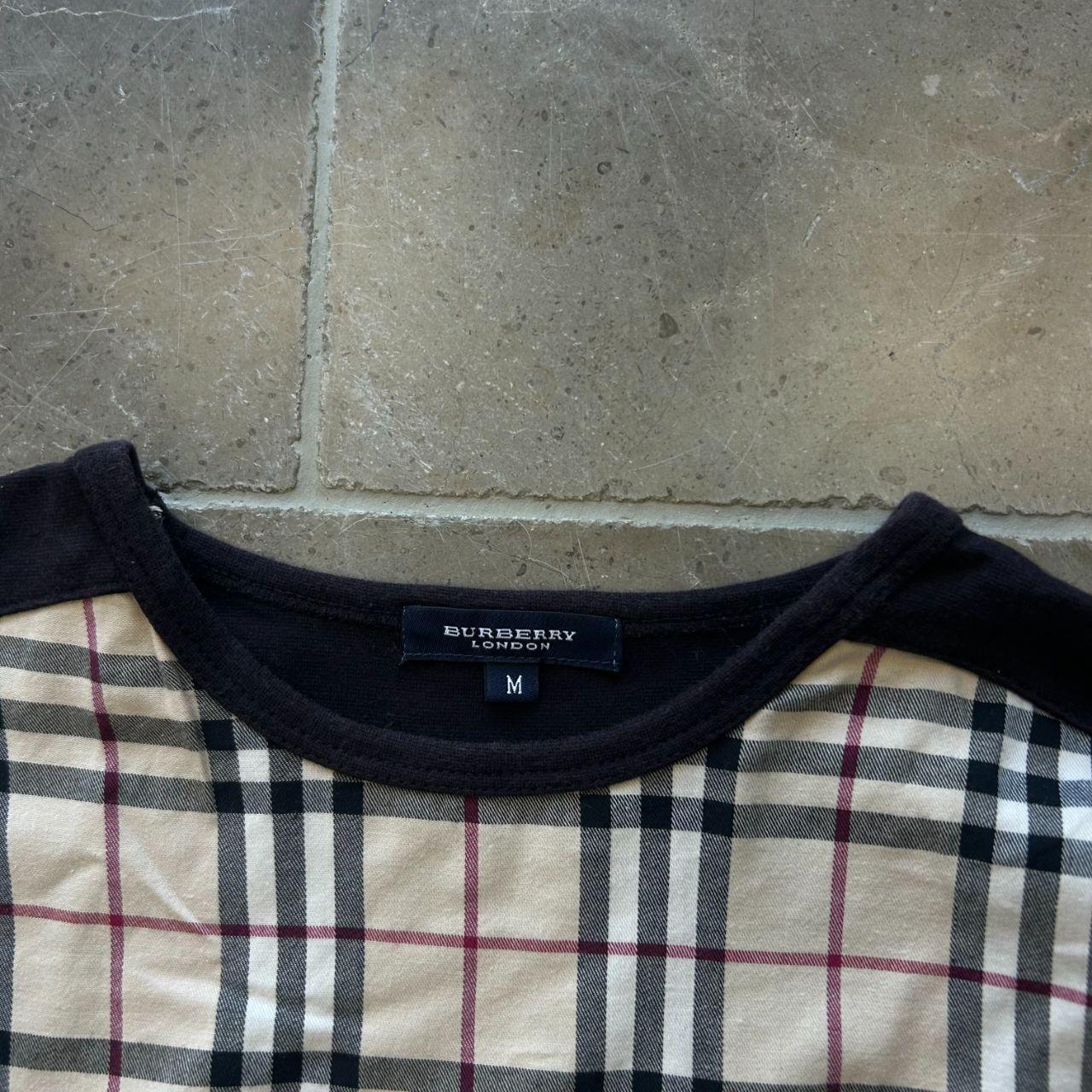 Burberry London Nova Check Long Sleeve T Shirt M