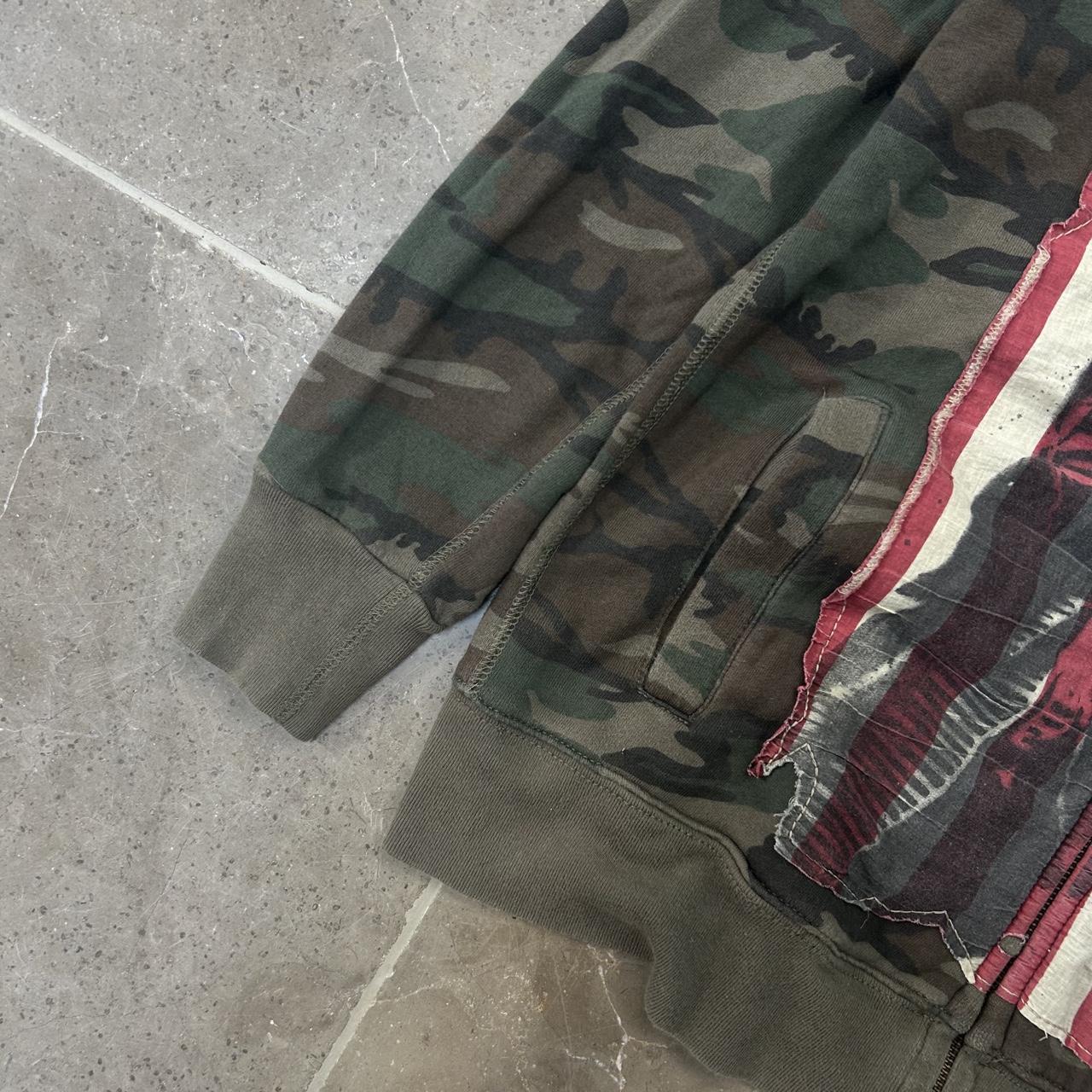 Ralph Lauren Denim and Supply USA Camo Zip Up Hoodie S